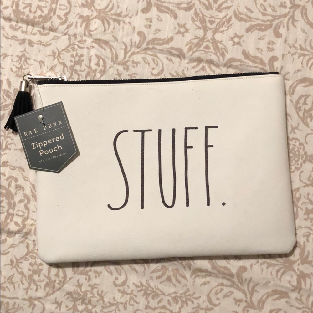 Rae Dunn zippered bag (STUFF.) offers welcome! 😁